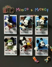 MINISO Mickey Fun Life Magnetic Attraction Blind Box Confirmed Figure Toy#ZZrs
