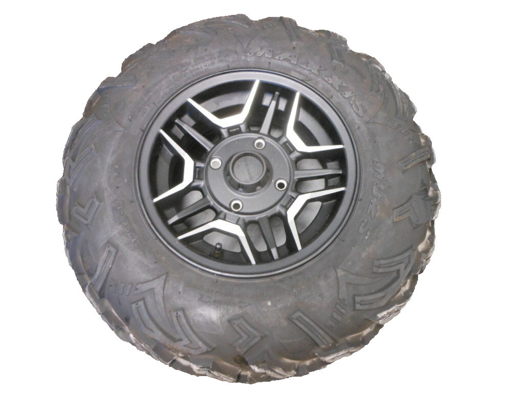 Take Off Maxxis MU25 Tubeless Tire & 12x6 Rim Wheel 25x8-12 25 8
