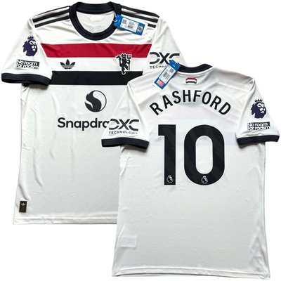24/25 マンU アウェイ #10 ラッシュフォード 半袖L 2024/25 Manchester United Authentic Away Jersey #10 Rashford Large