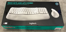 Logitech - Wave Keys Keyboard  Lift Vertical Mouse Wireless - NEW  UNUSED 