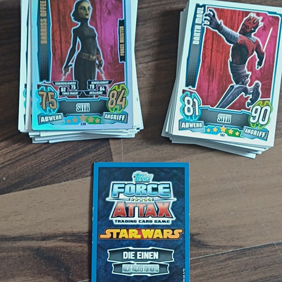 Topps Force Attax Star Wars  Clone Wars 2013 (77 Stück)