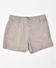 EDDIE BAUER pantaloncino donna casual US 12 XL W36 grigio cotone TG29