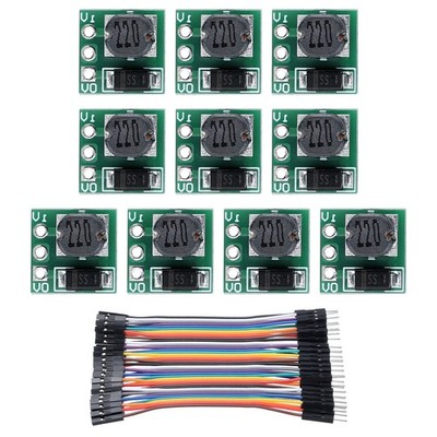 Regulator Adjustable Step Up Module 0.8-3.3V to 3.3V with 10cm 40P Lines 10Pcs