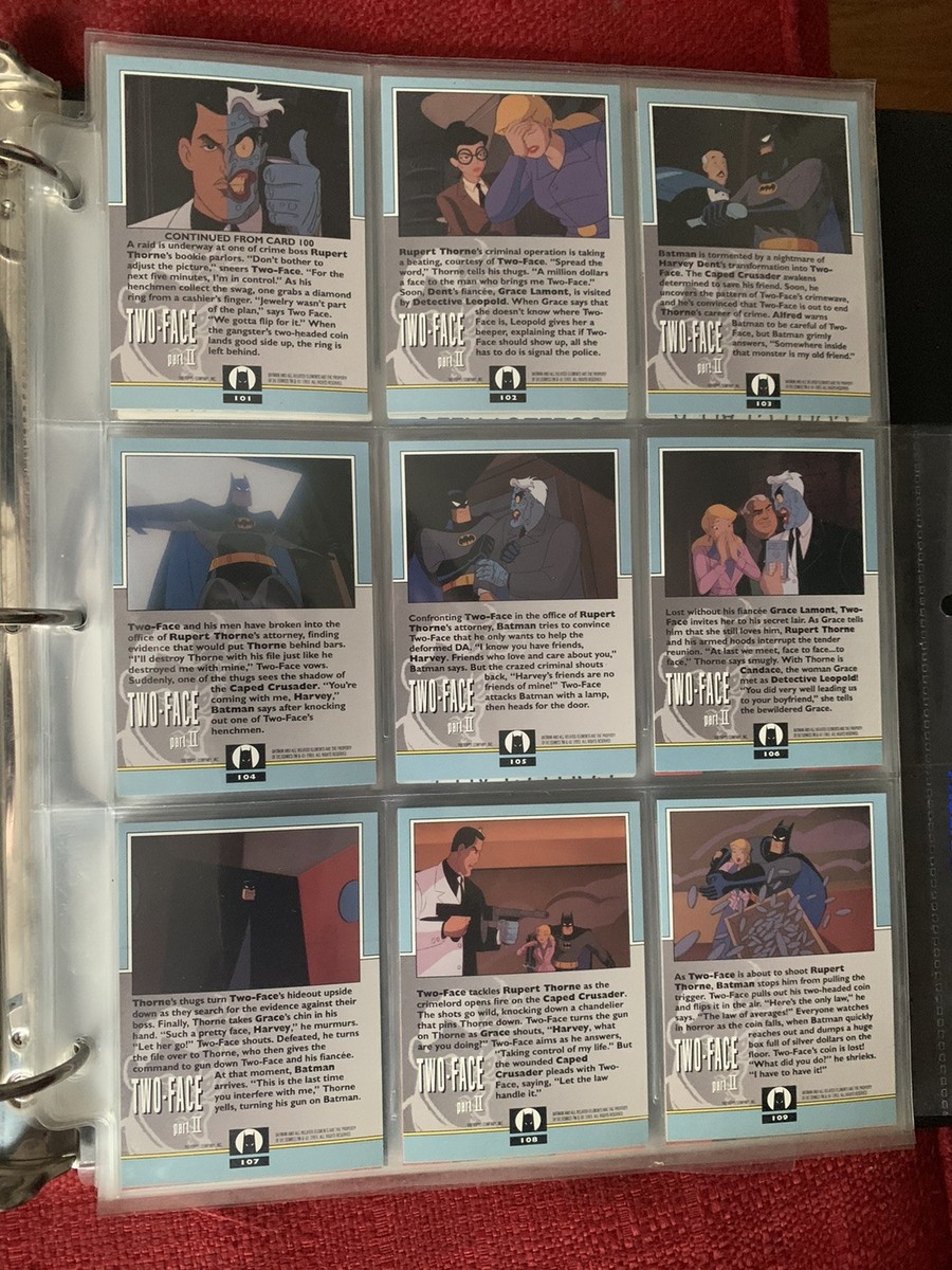 BATMAN ANIMATED SERIES 2 COMPLETE 90 CARD SET 1993 MINT CONDITION