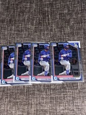 2024 Bowman Chrome Josue De Paula 4 Card Prospect Lot - Dodgers - (B-76)