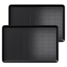 Holiwei 35.4" 2PC Dog Crate Tray Replacement fit for Metal Dog Crate Dog Cage