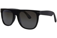 RetroSuperFuture Flat Top Triflect BWK/R W15 Sunglasses Black/Grey Lenses 55mm
