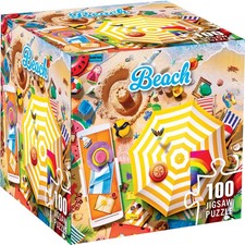 Beach 100 Piece Mini Jigsaw Puzzle MasterPieces New