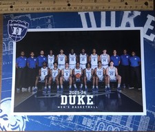 2025-2026 Duke Blue Devils Men’s Basketball Schedule Poster Card Cameron Boozer