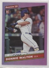 2020 Panini Donruss Retro 1986 Holo Purple Donnie Walton #252 qp4