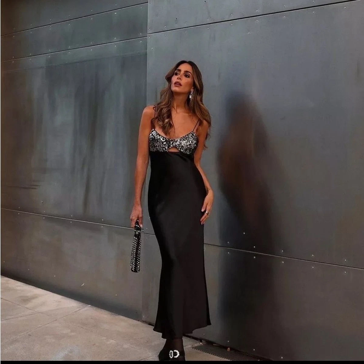 knee length dresses for ladies Zara Bardot Midi Dress – L'Atelier London main image 0
