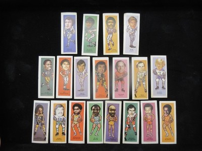 1974 Nabisco Sugar Daddy Pro Faces Partial Set 19/25 MISSING 6 CARDS Starter