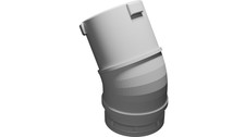 Adattatore Aspirazione Polvere per Bosch GKT55 GCE Sega osVAC Sistema 3D