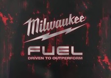 Milwaukee Fuel Driven To Outperform Metal shop sign 8-in X 5.5 in