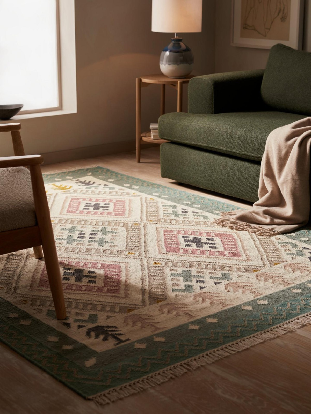 John Lewis Budapest Hand Woven Rectangular Rug Multi L240 x W170cm (Stained)