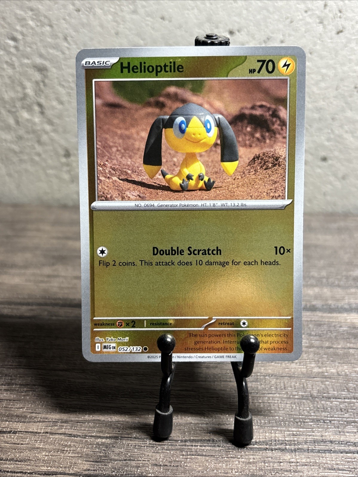 Helioptile 052/132 Me01: Mega Evolution Reverse Holo Common-Fast Shipping-NM!