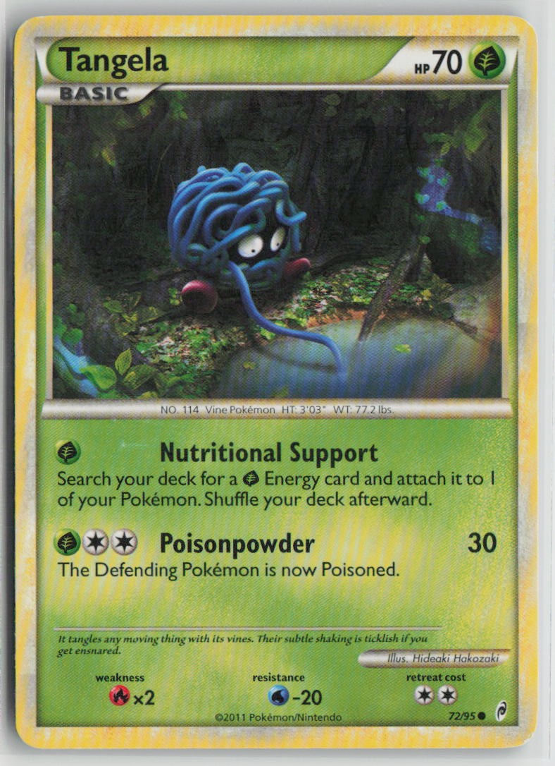 Tangela 72/95 Common Call of Legends Pokemon Moderately Played