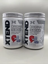 2x XTEND ORIGINAL BCAA 7g Air Heads Zero Sugar, 14 Oz 30 Servs Exp 12/26