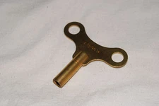BRASS WING KEY SIZE 14 KEY  5.75  MM  NEW MANTEL / WALL CLOCK  PARTS