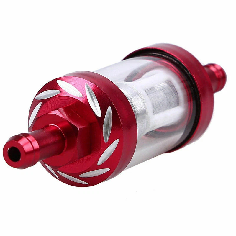 8mm 5/16'' Motorcycle Petrol Gas Fuel Line Intak Filter For Honda Harley Suzuki - Image 4 of 4