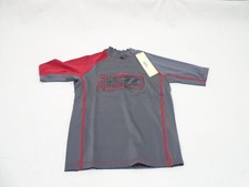 JET PILOT JP14522-12-RED MR CORPO SHORT SLEEVE YOUTH RASH SHIRT 12 RED/ GREY