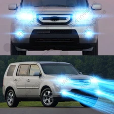 For Honda Pilot 2006-2018 -6PC Combo 8000K LED Headlight + Fog Lights Bulbs Kit