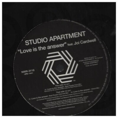 Studio Apartment Feat. Joi Cardwell Love Is The Answer Vinyl Single 12inch