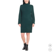 Hilary Radley Ladies Sweater Dress, Green Size S