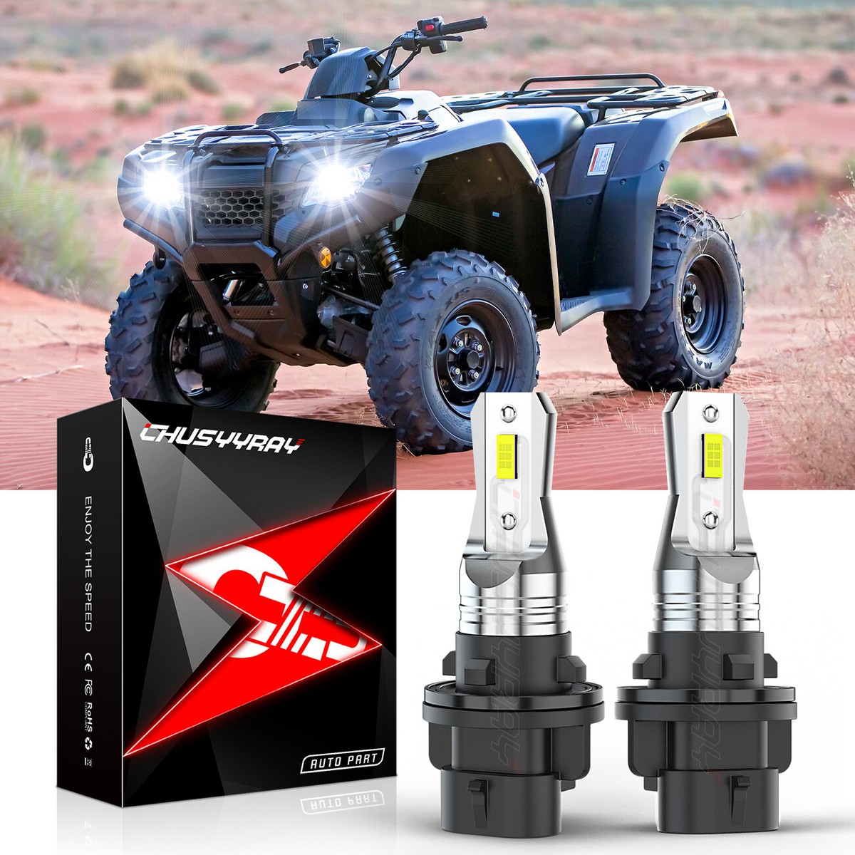 Headlight Bulb Lights 34901-HN5-M40 For 2020 Honda Recon 250 TRX250TE 2x4 ES | UK
