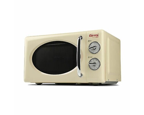 Forno a Microonde Combinato con Grill 20 litri 700W Beige FM2105 Girmi Vintage