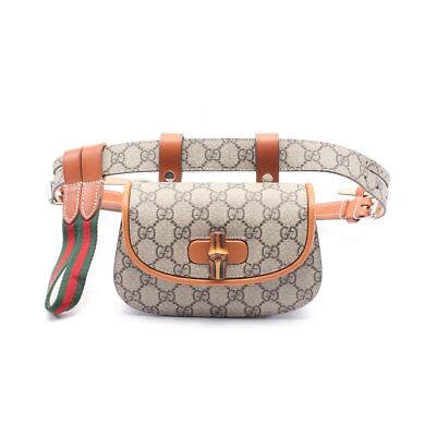 VIP SALE!!Gucciグッチ♪681137★バンブー1947 GUCCI Bamboo 1947 Mini GG Canvas Waist belt bum bag 681137
