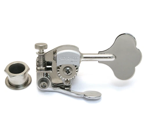 Hipshot Chrome Ultralite Clover 1/2" Bass Drop D Machine Head De-tuner X-tender
