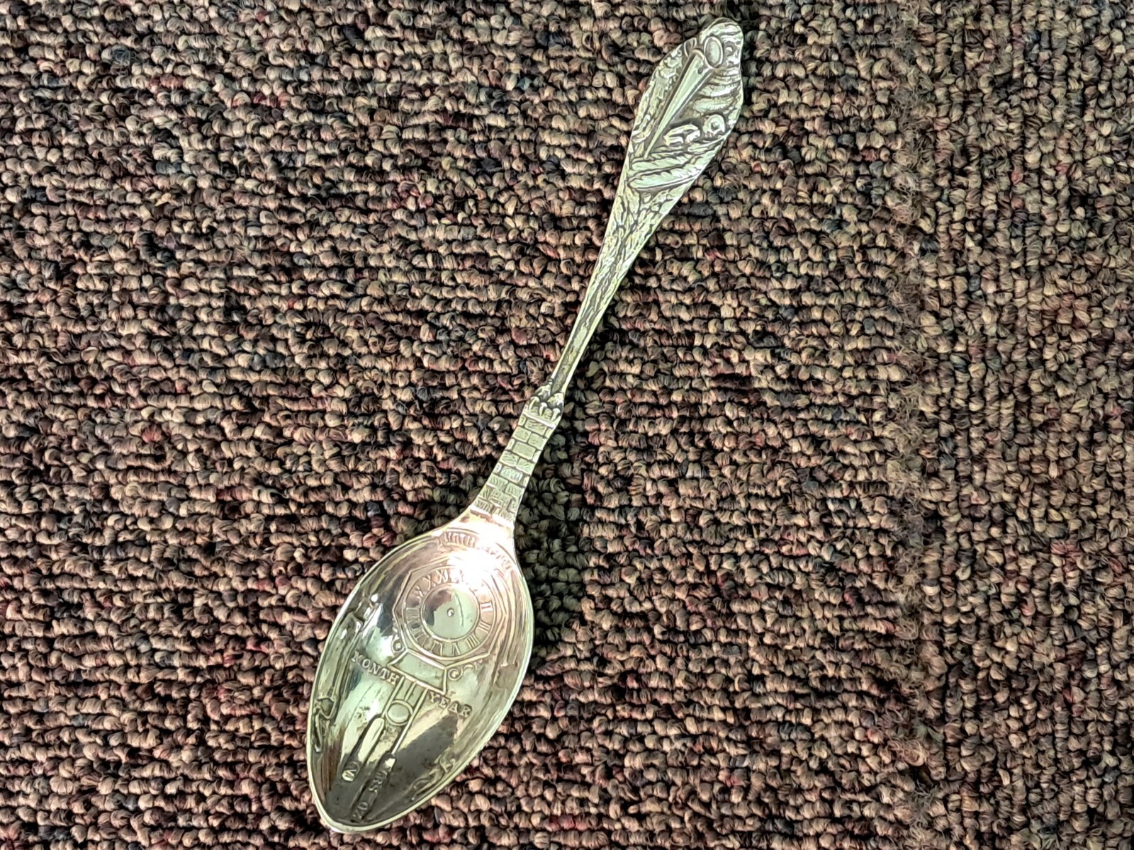 GARRARD 誕生記録 スプーン 鳥モチーフ Birth record BIRTH RECORD SPOON