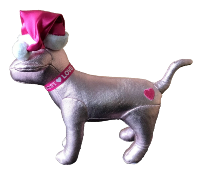 Vintage HTF Victoria\'s Secret PINK Dog Santa Hat Victoria main image 3