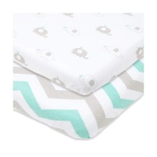 Bassinet Fitted Sheets for Baby Beside Dreamer Bedside Sleeper and Chicco Nex...