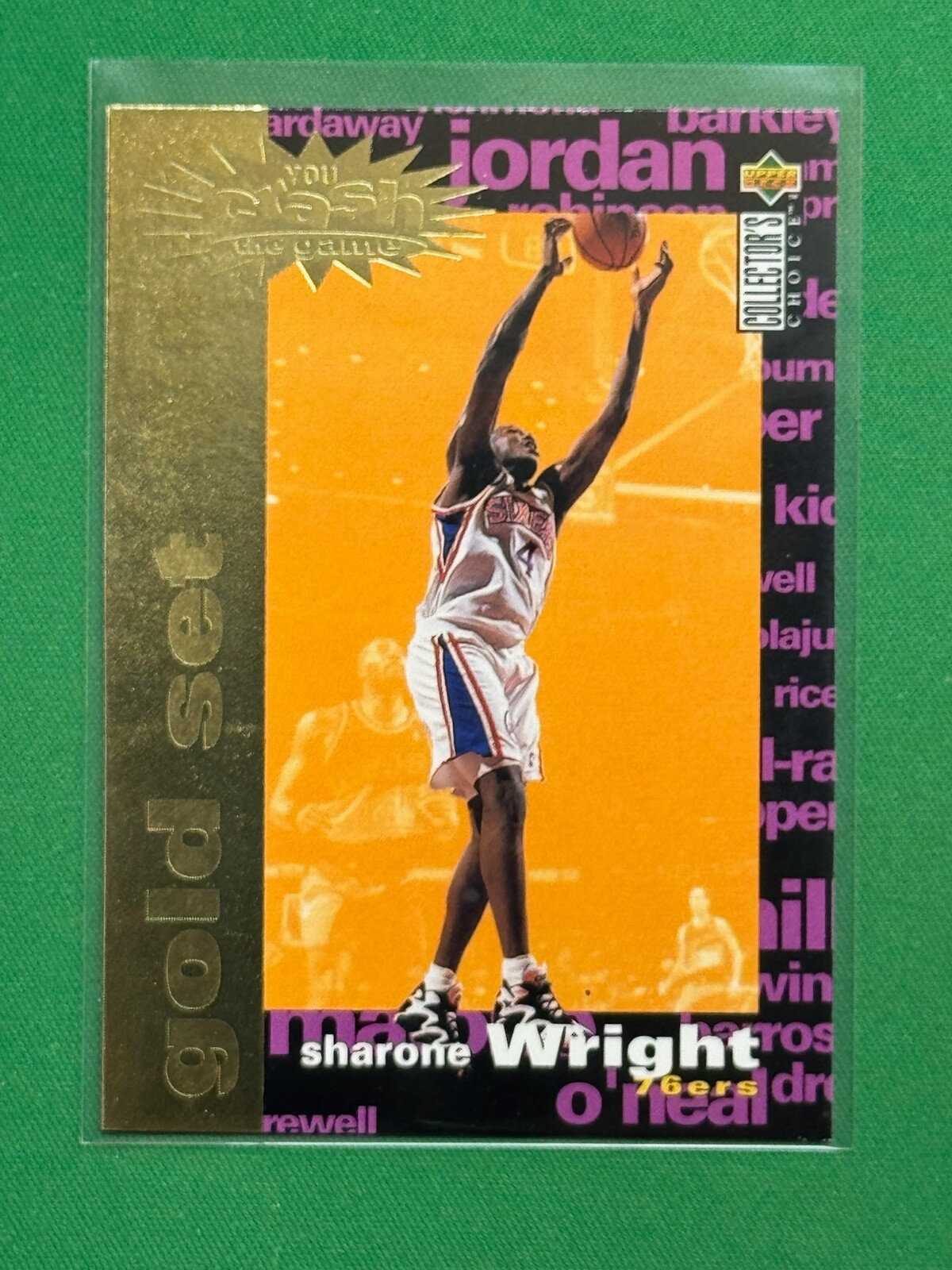1995-96 Collector's Choice You Crash the Game Gold Exchange #C18 Sharone Wright