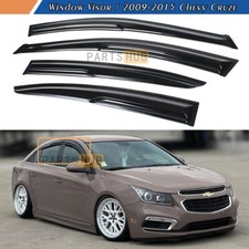 For 2009-2015 Chevy Cruze Wavy Mugen Style Window Visors Rain Guards Deflectors For 2009-2015 Chevy Cruze Wavy Mugen Style Window Visors Rain Guards Deflectors