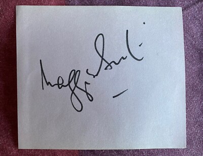 Dame Maggie Smith ''Harry Potter'' Hand Signed Album Page - Autographed (RIP)