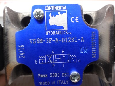 Continental Hydraulics VS6M-3F-A-D12K1-A Control Valve