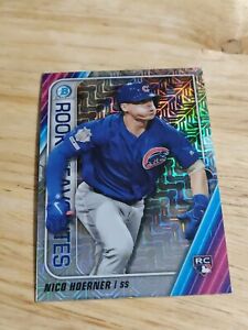 NICO HOERNER 2020 BOWMAN CHROME MEGA BOX MOJO REFRACTOR ROOKIE OF THE YEAR Cubs