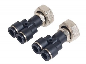 Anschlussverschraubungen 10 x 1,3mm mit Eurokonus 3/4" mit Pushfit 2-fach - Bild 1 von 1