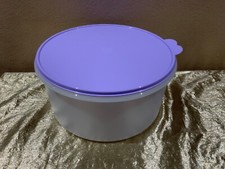New Tupperware Beautiful  UNIQUE HUGE Round Carry All Canister or Cake Keeper