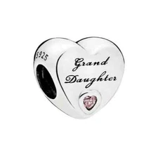 Authentic Pandora  Granddaughter's Love Charm 791726PCZ