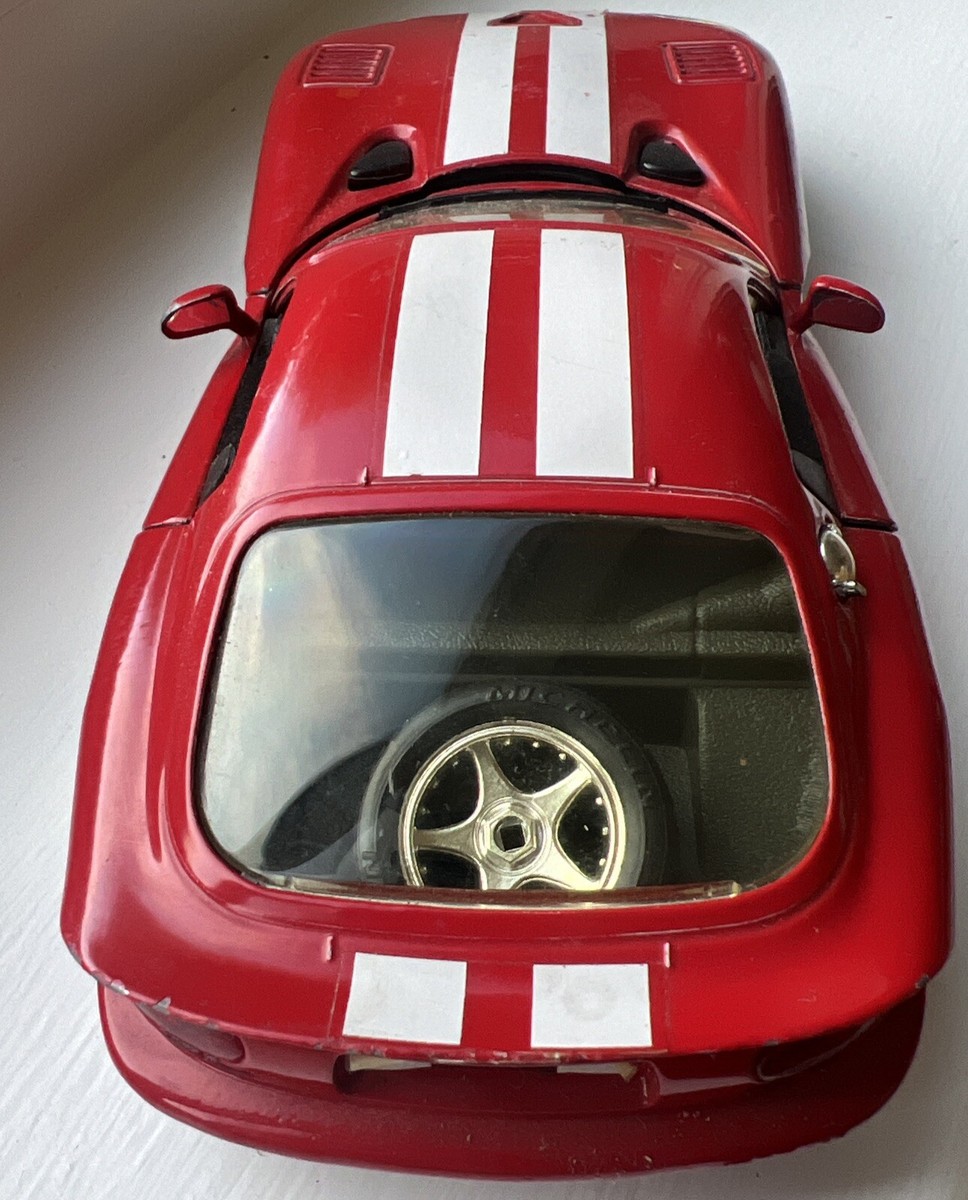 Bburago Dodge Viper GTS Coupe 1996 Red White Stripe 1/24 | eBay