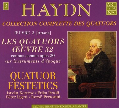 FESTETICS QUARTET HAYDN: COLLECTION COMPLETE DES QUATUORS, VOL. 3 - LES QUATUORS