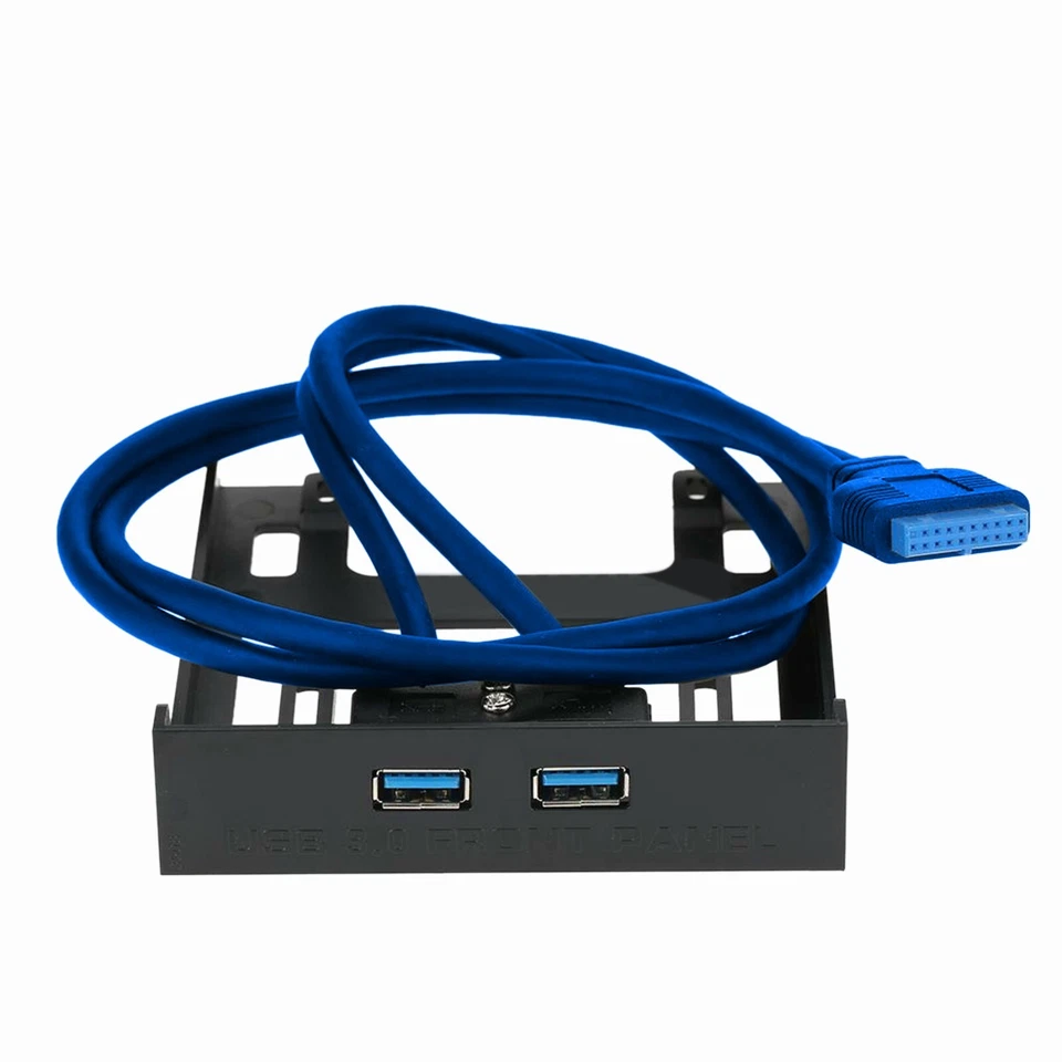 USB 3.0 Front Panel 3.5" Expansion Bay to 20-Pin MoBo Bracket Cable (2-Port) - Image 2 of 4