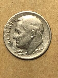 P US Roosevelt Dime "FREE SHIPPING" 1967