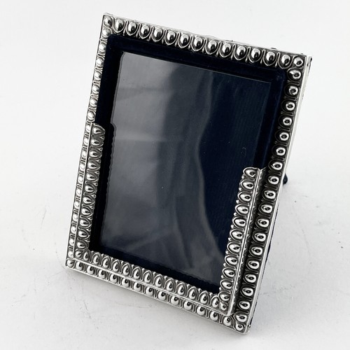 Unusual Design Antique Sterling Silver Photo Frame