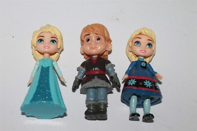 Disney Princess Mini Toddler Posable Figure Dolls Bundle / Bulk Lot X3 3.5'' #47A