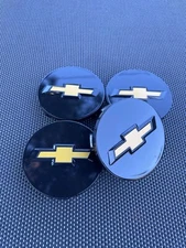CHEVROLET SET OF  4X 58mm Black Wheel Center Caps - Fits most model